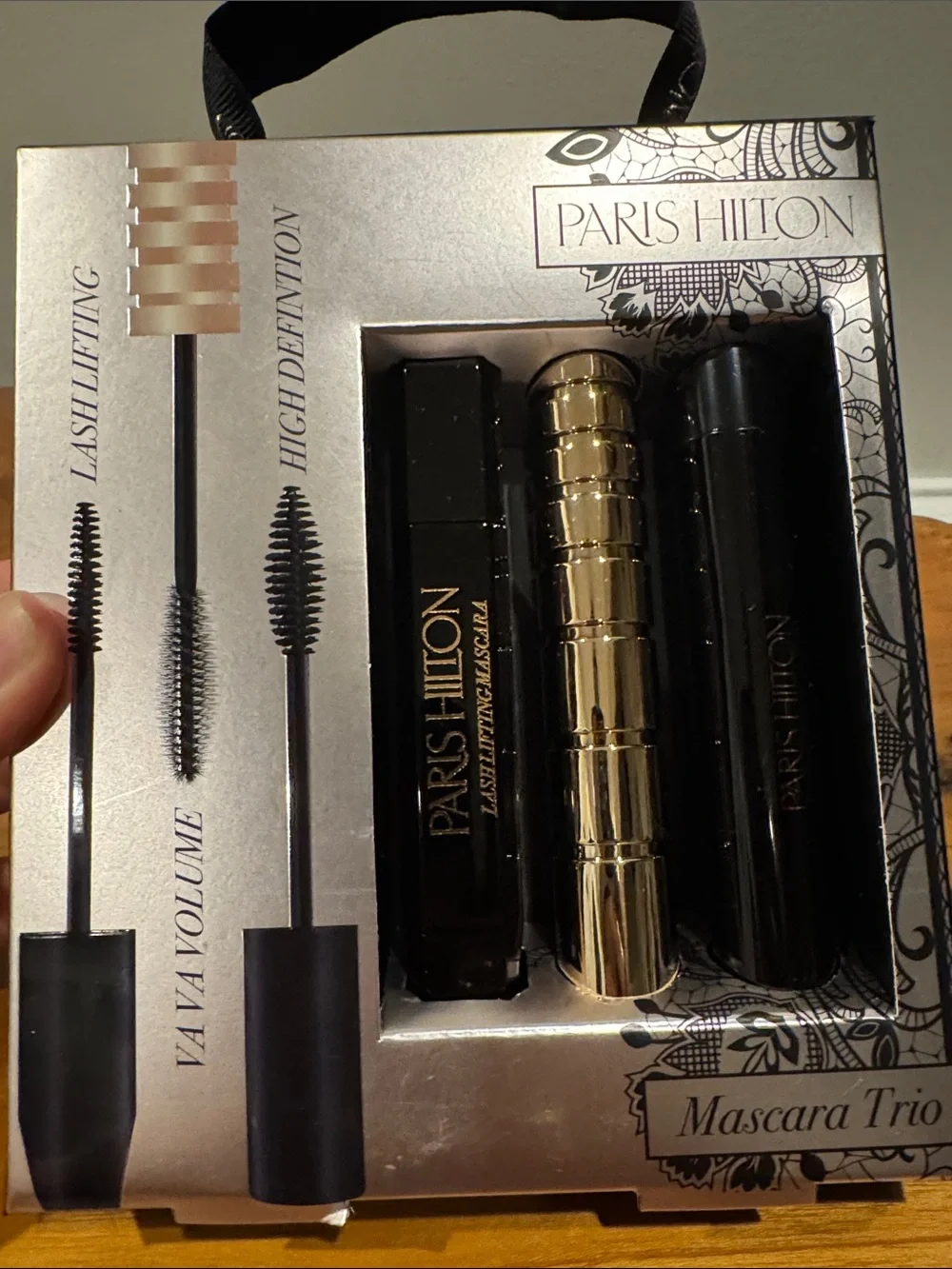 Paris Hilton Mascara Trio — Black & Gold Packaging